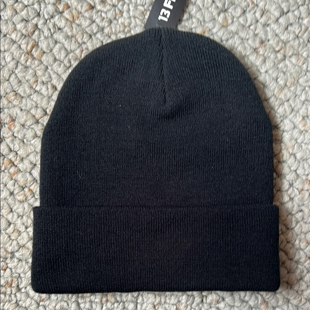 13 Fishing Black Beanie - Picture 2 of 2